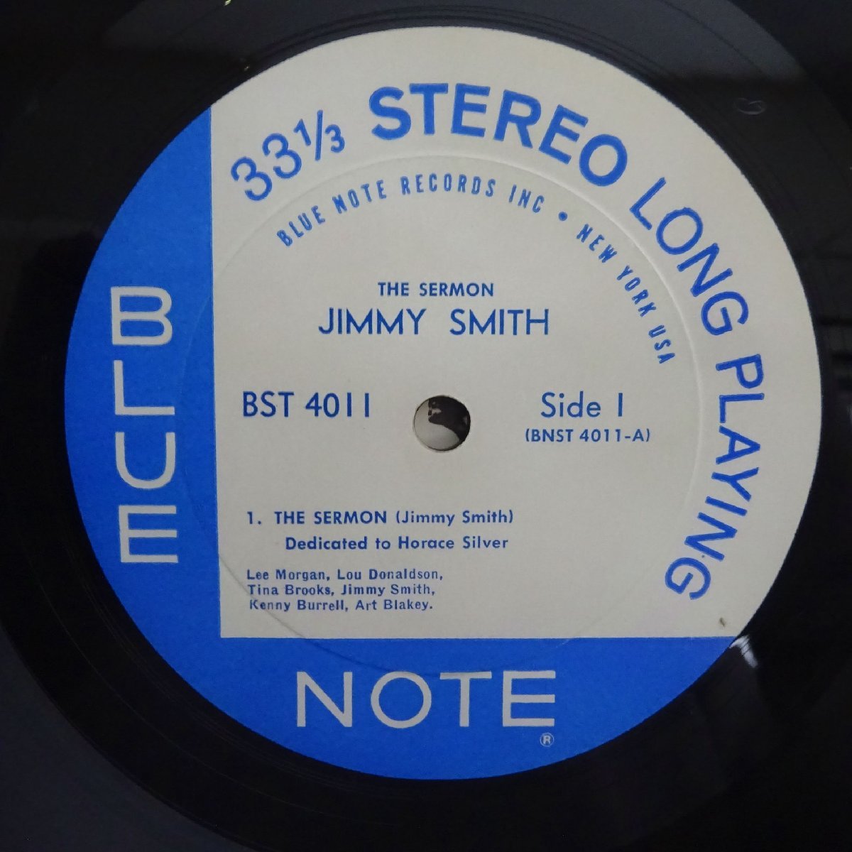 14027500;【US盤/BLUE NOTE/NewYorkラベル/RVG刻印/耳】Jimmy Smith / The Sermon!_画像3