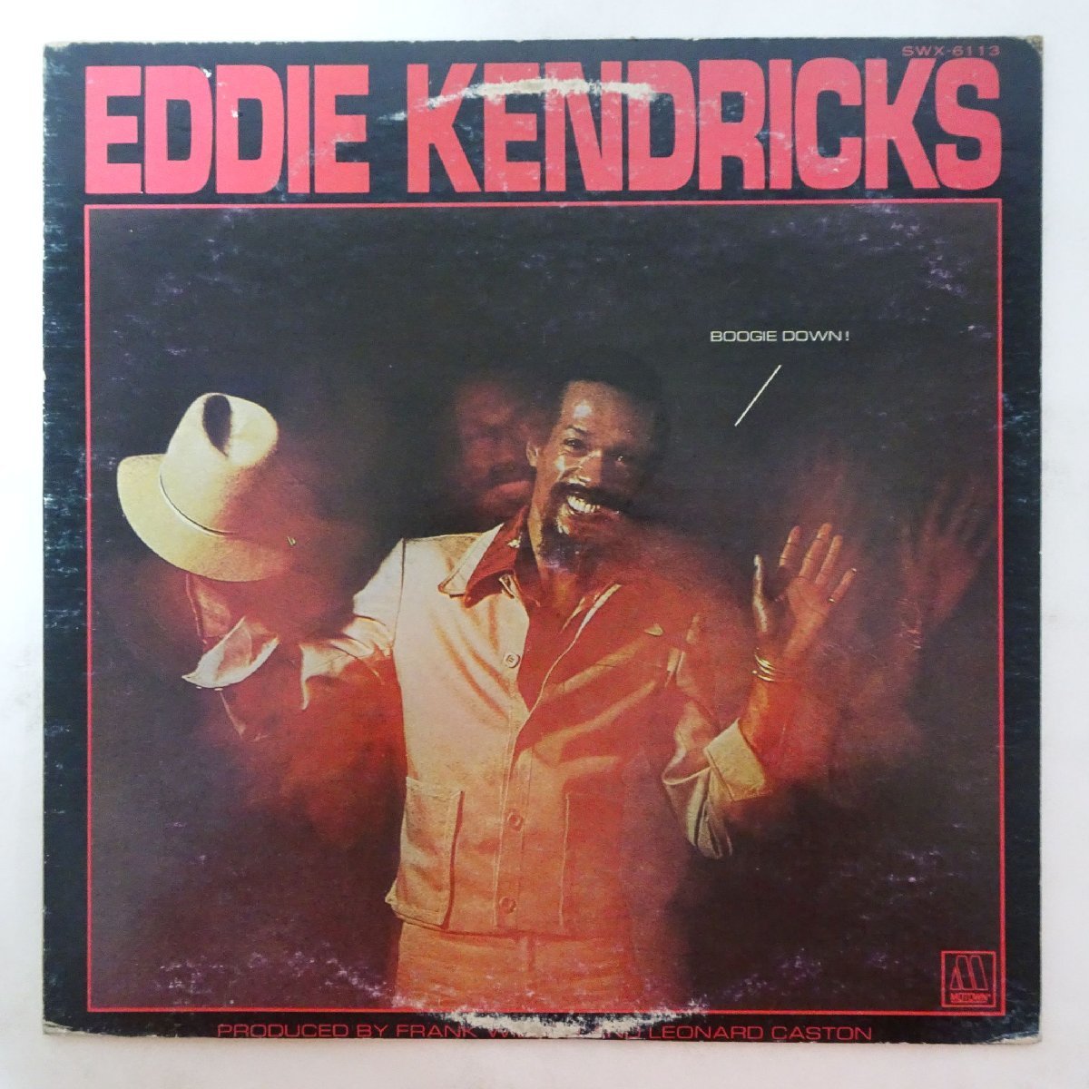 10019957;【国内盤/プロモ白ラベル】Eddie Kendricks / Boogie Down_画像1