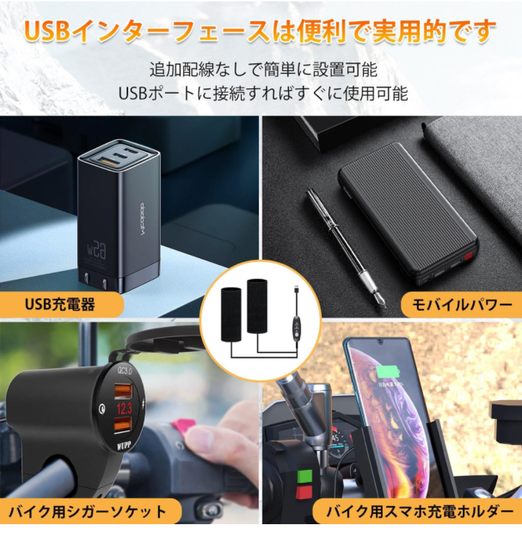 ★SOBOTI☆未使用品☆グリップヒーター☆巻付式☆汎用品☆各社共通☆USB電源☆モバイルバッテリー対応★_メーカーＨＰ画像より。