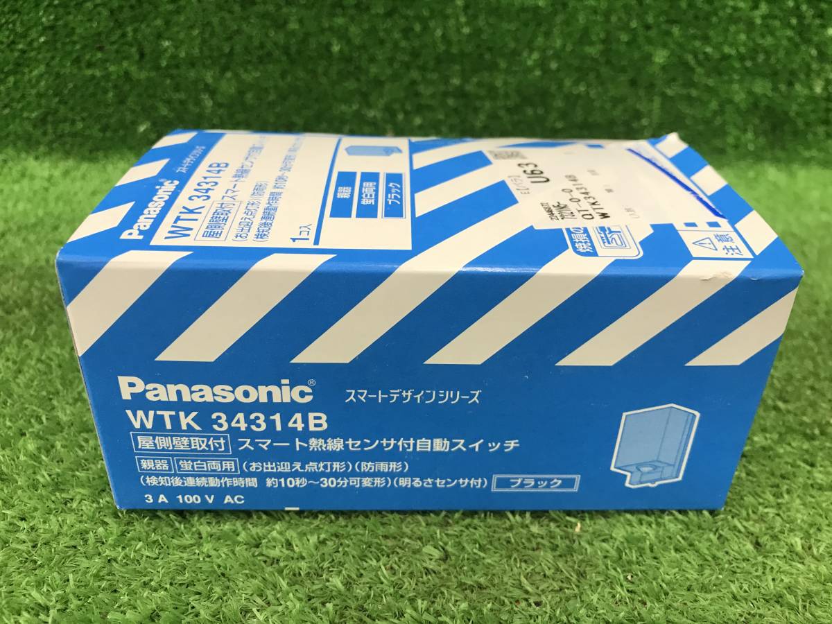 【未使用品】パナソニック(Panasonic) 屋側壁取付スマート熱線センサ自動スイッチ 親器 ブラック WTK34314B ITBRI67XEU04_画像1
