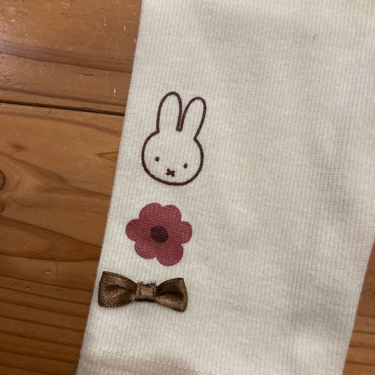 新品即決送料無料♪miffy リブ　レギンス　90サイズ　綿93％ポリウレタン7％_画像3