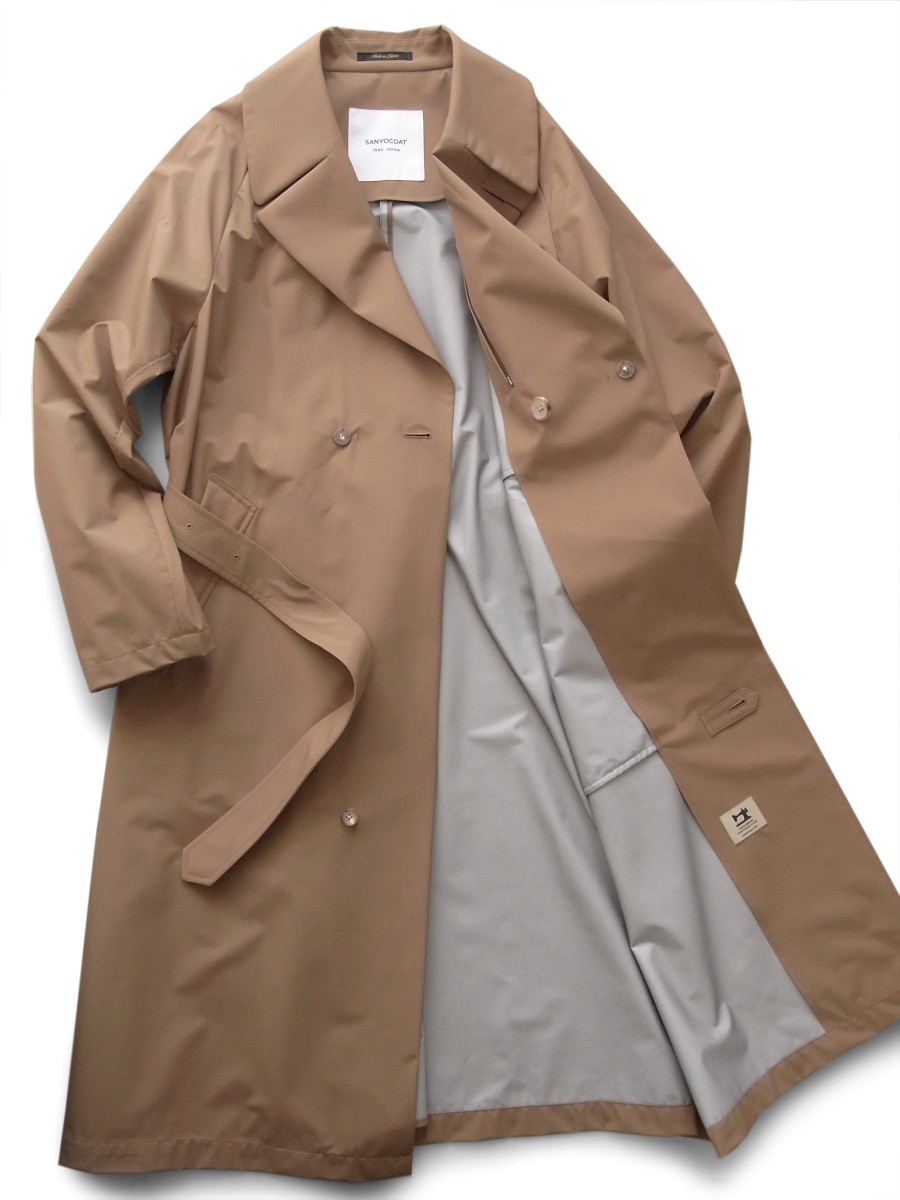 ◇◆SANYO COAT(サンヨーコート)/全天候型として活躍◎!スプリングコートとしても最適なベルテッドアンブレラコート【L(L~)】/8.7万 ◇◆SANYO COAT(サンヨーコート)/全天候型として活躍◎!スプリングコートとしても最適なベルテッドアンブレラコート【L(L~)】/8.7万