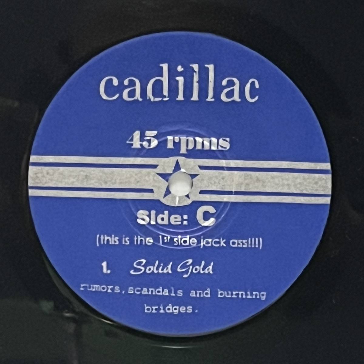 Cadillac Blindside / Rumors Scandals And Burning Bridges (7 inch) ■Used■ Emo エモいレコード_画像3