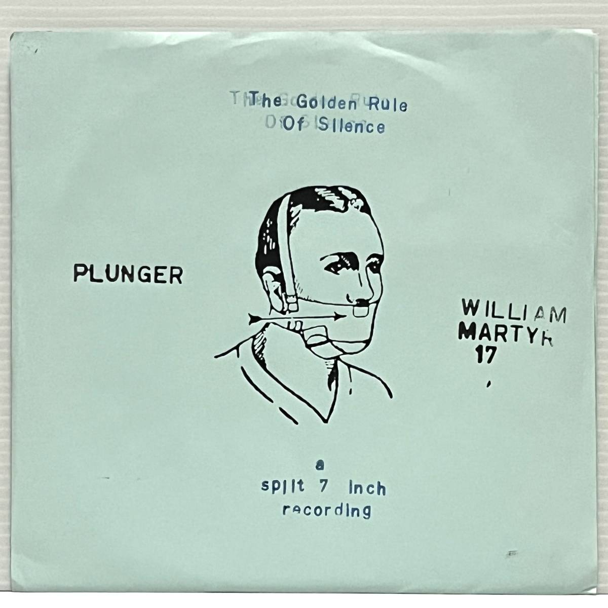 Plunger / William Martyr 17 - The Golden Rule Of Silence - A Split 7 Inch Recording (7 inch) ■Used■ Emo エモいレコード_画像1