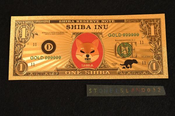 柴犬コイン 仮想通貨 SHIB SHIBA INU 記念コイン メッキ紙幣 コレクション 金融 コイン レプリカシリーズ 記念 ギフト 金 A048_画像1