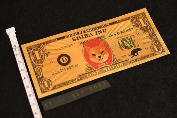柴犬コイン 仮想通貨 SHIB SHIBA INU 記念コイン メッキ紙幣 コレクション 金融 コイン レプリカシリーズ 記念 ギフト 金 A048_画像4