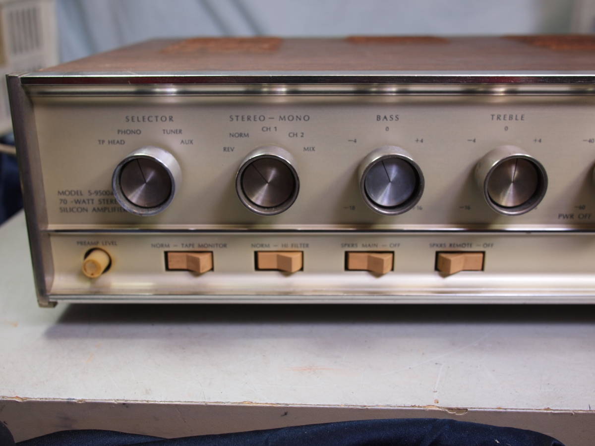 1960年代のビンテージ　　米国製　プリメインアンプ　　SHERWOOD 　MODEL S-9500a 　完動品【3ヶ月保証 】_画像1