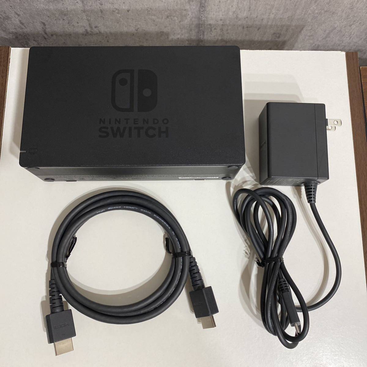 Nintendo Switch ドックセット 純正品 ドック HDMIケーブル ACアダプター 任天堂 スイッチ 動作確認済みニンテンドースイッチ _画像2