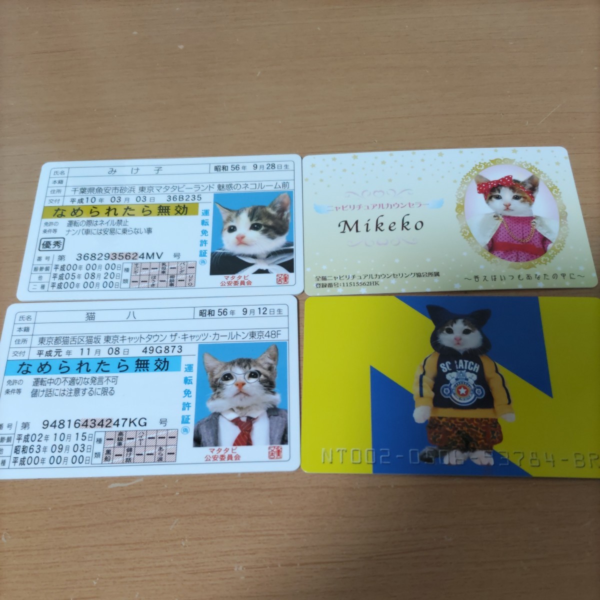 なめ猫 免許証 カード なめんなよ 昭和レトロ - カード