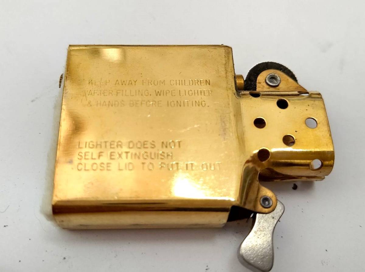 【未使用・レア】ZIPPO　ライター　SOLID　BRASS　ダブルイヤー　1932-1989　89年製　VINTAGE 年代物　USA製　ソリッド　ブラス　真鍮_画像8