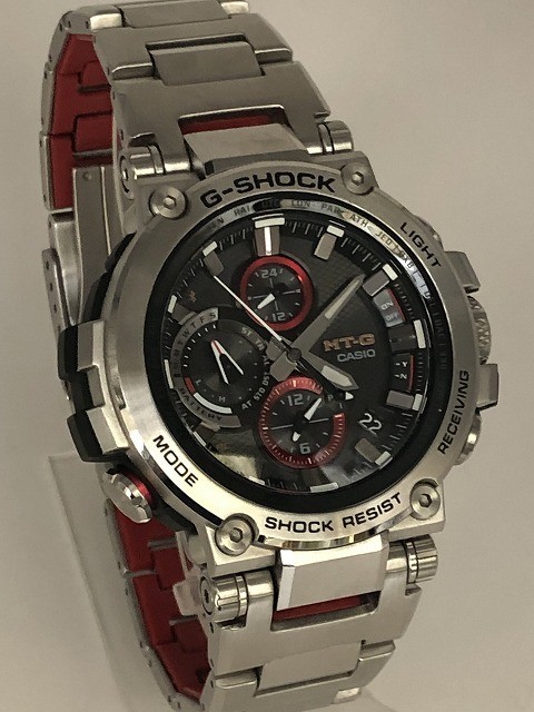 【良品】 カシオ CASIO G-SHOCK MTG-B1000D-1AJF 電波ソーラー 腕時計 動作良好品 （M5405）_画像5