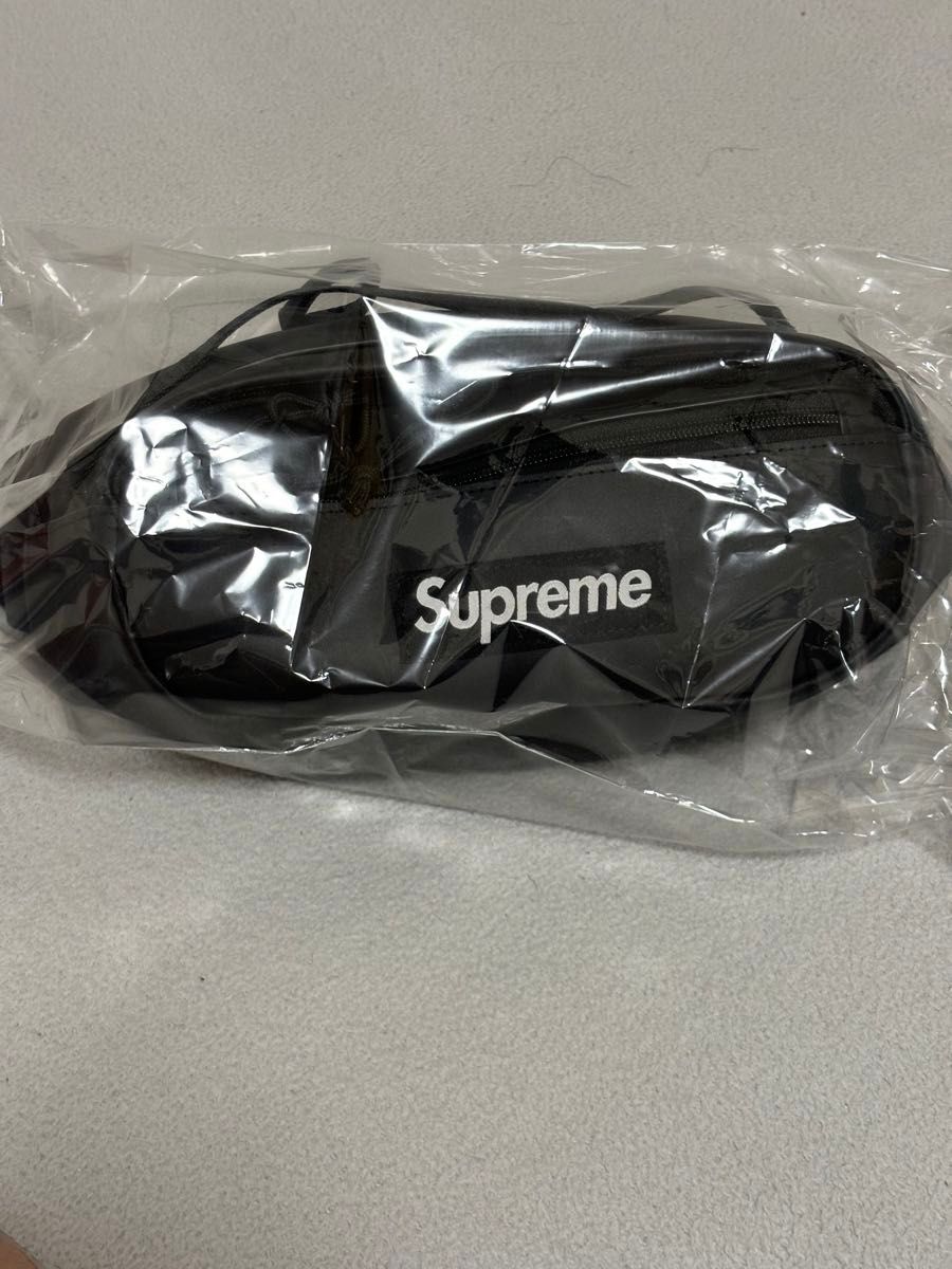 Supreme Leather Waist Bag "Black"