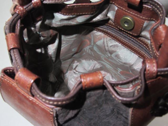 IBIZA イビザ　バッグ　異質な上質皮革のマッチングが上品おしゃれ　ころんと丸い可愛らしい洒落たデザイン　めずらしいイビザ_画像7