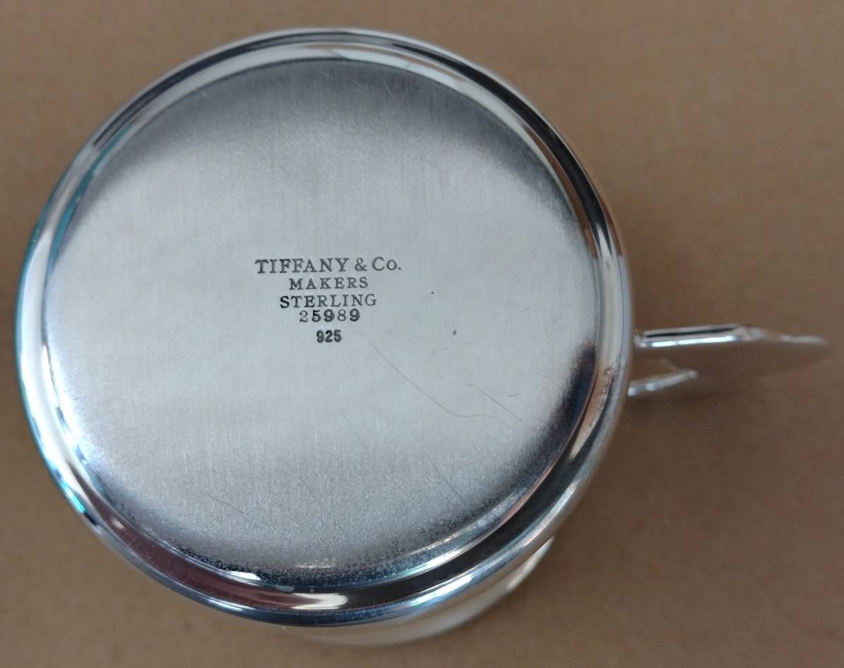 洋4 TIFFANY&Co. ティファニー ベア銀カップ　STERLING スターリングシルバー 925刻印 箱付き 高さ6.8cm 重量147.67g_画像5