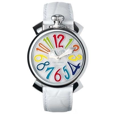 美品】GaGa MILANO ガガミラノ マヌアーレ40 5020 1 ホワイト 美品】GaGa MILANO ガガミラノ マヌアーレ40 5020 1 ホワイト