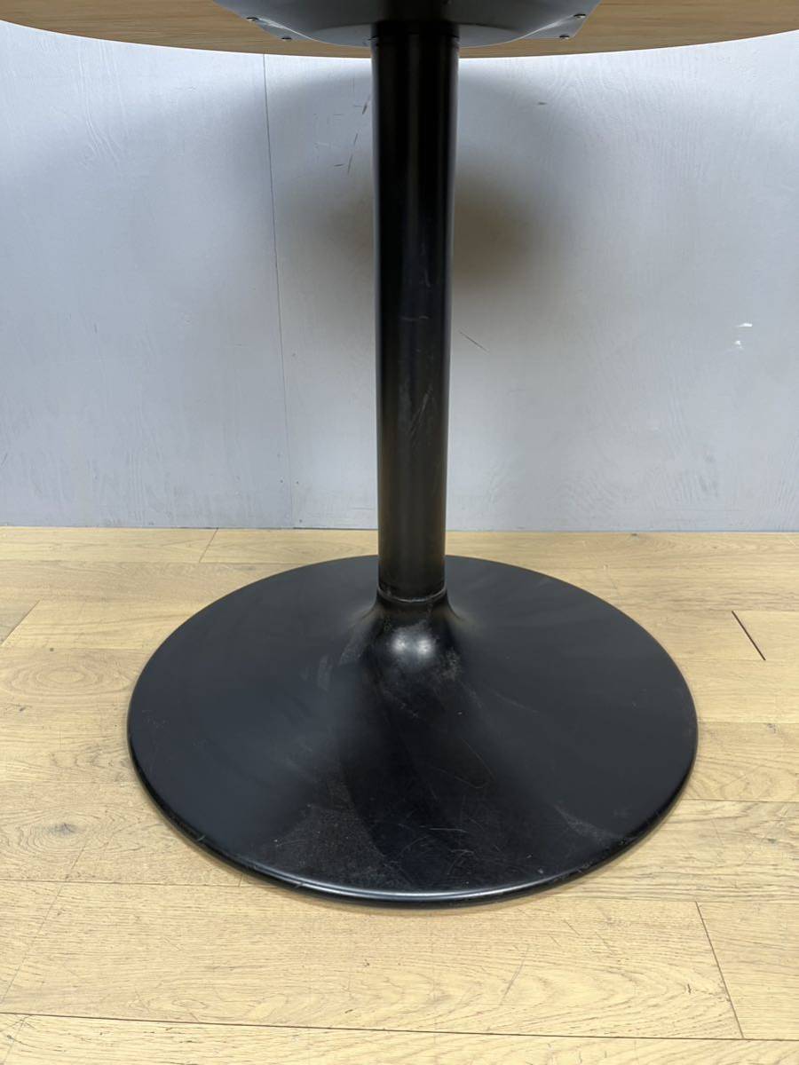 木製天板丸テーブル ミーティングテーブル カフェテーブル Φ750の画像8