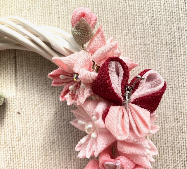  knob skill * lease * wall decoration * interior * pink *. flower *①