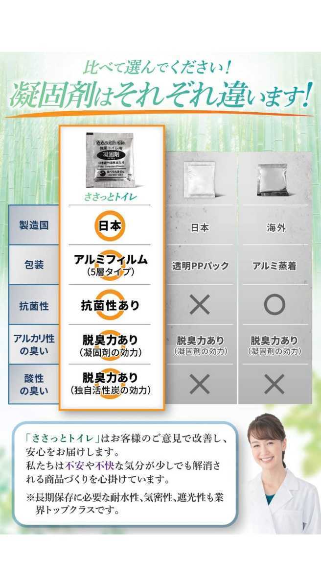 土日月は200円引きクーポン利用可能 新品 未使用 ささっとトイレ 10回分 携帯トイレ 災害時の備えに 断水 防災