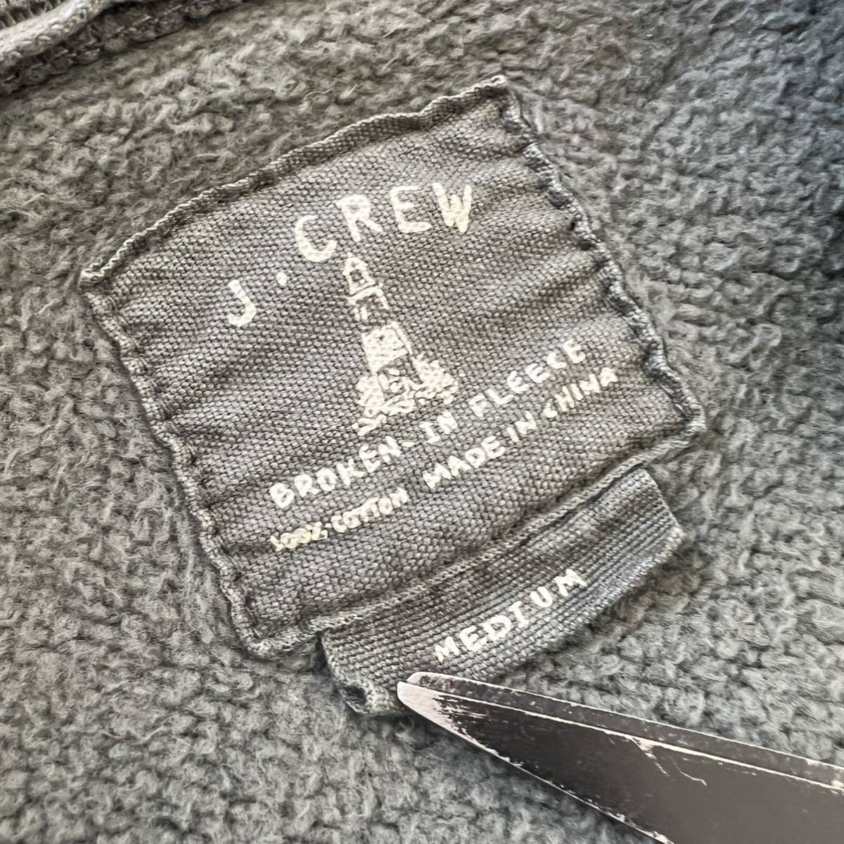 J.crew ジェイクルー スウェット カーディガン ショールカラー トレーナー カーキー カーキ M jクルー jcrew