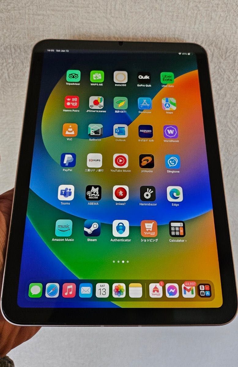 iPad mini 6 Wifi + Cellular 64GB Simフリー ピンク色 本体のみ。