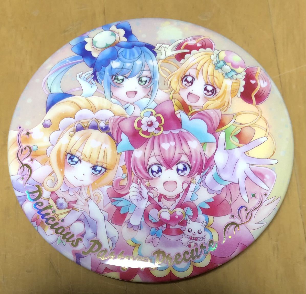 プリキュアオールスターズ BIG缶バッジBiscuit デリシャスパーティープリキュア_画像1