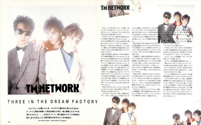 TM NETWORK TM network magazine scraps 70P ③ * valuable!80 period only | page lack none! Utsunomiya Takashi Komuro Tetsuya * explanation field . image 