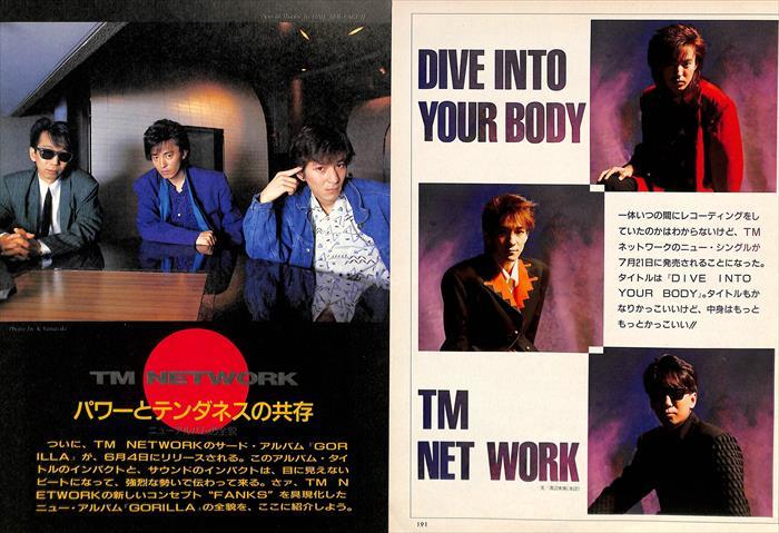 TM NETWORK TM network magazine scraps 70P ⑤ * valuable!80 period only | page lack none! Utsunomiya Takashi Komuro Tetsuya * explanation field . image 