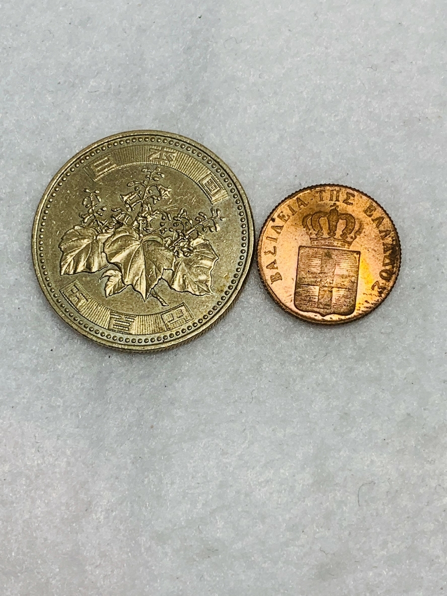 Ω1833年銘 ギリシャ レプトン トーン 銅貨古銭硬貨参考品 レア記念 メダルコイン アンティークコレクション 希少骨董 海外外国世界 r6_画像6