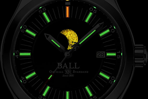 新品 BALL WATCH ボール・ウォッチ MOONPHASE ムーンフェイズ 自動巻き腕時計 並行 NM2282C-LLJ-GY メーカー価格 271,700円 月齢表示の画像7