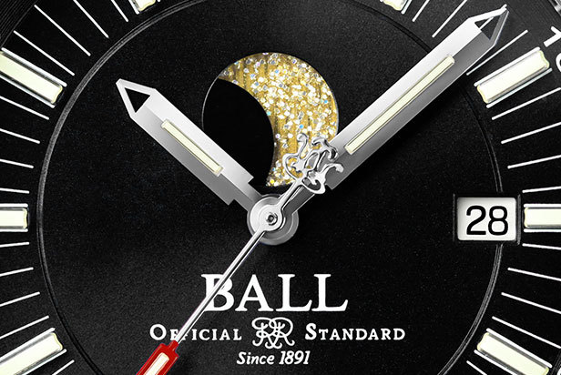 新品 BALL WATCH ボール・ウォッチ MOONPHASE ムーンフェイズ 自動巻き腕時計 並行 NM2282C-LLJ-GY メーカー価格 271,700円 月齢表示の画像8
