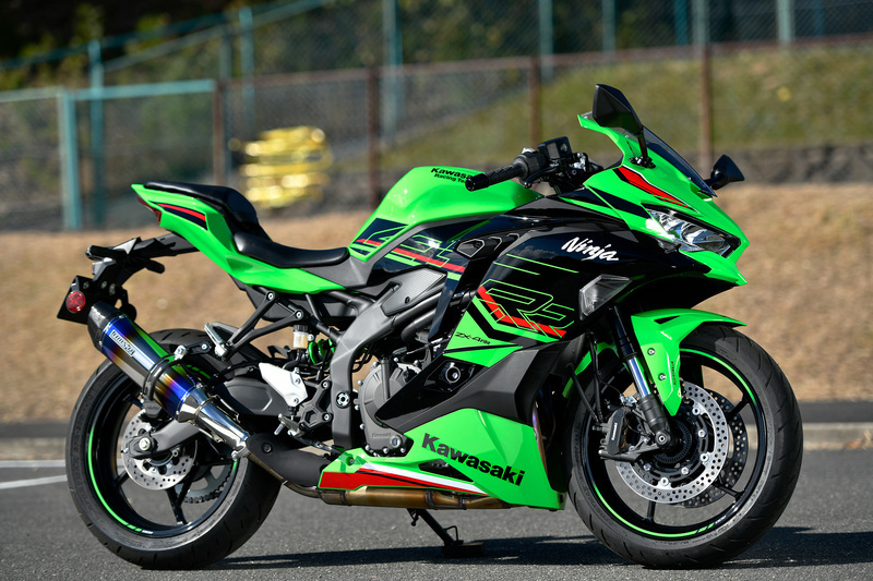 新品 ビームス ZX-4RR/ZX-4R SE (8BL-ZX400P)用 CORSA-EVOⅡ ヒートチタン 政府認証 G435-65-P6J BEAMS マフラー_画像2