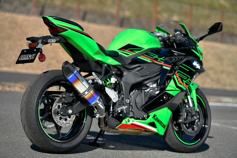 新品 ビームス ZX-4RR/ZX-4R SE (8BL-ZX400P)用 CORSA-EVOⅡ ヒートチタン 政府認証 G435-65-P6J BEAMS マフラー_画像3