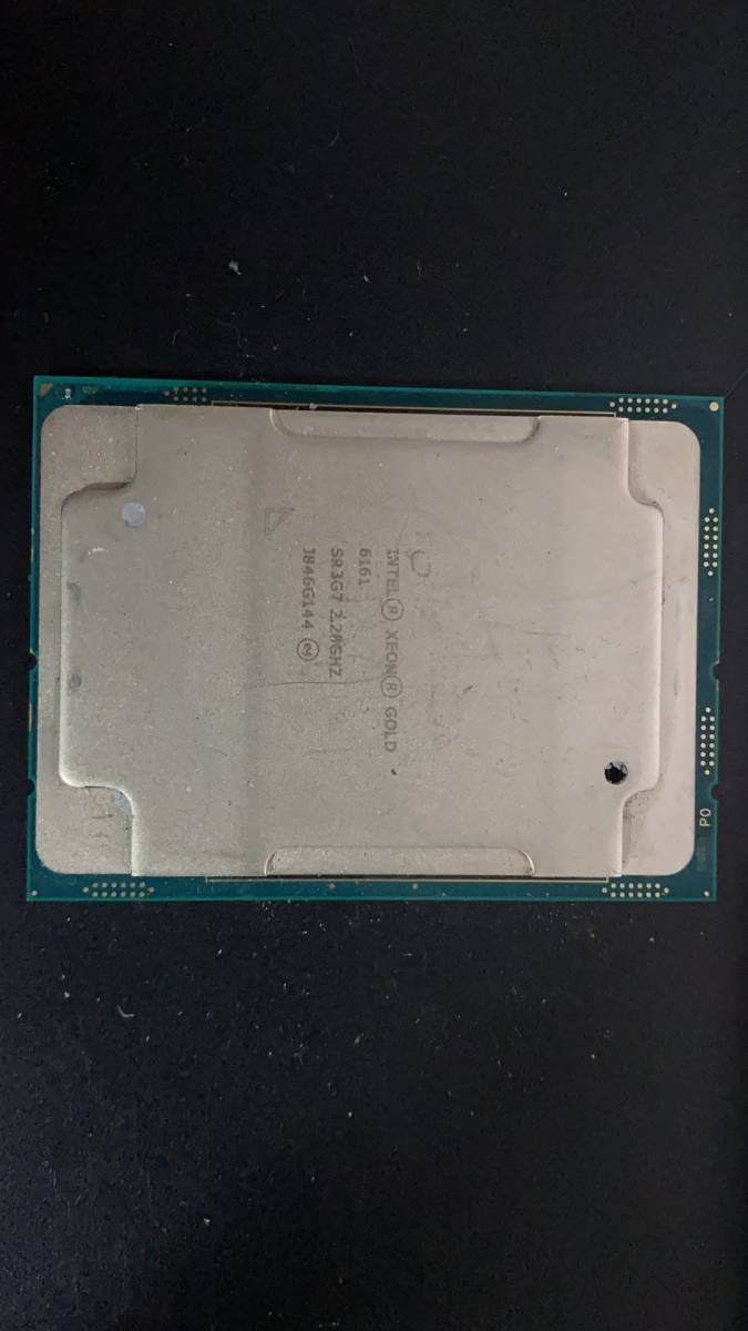 簡易テストOK　Intel　XEON　GOLD　6161　22コア / 44スレッド　FCLGA3467 　管理番号G144_画像1