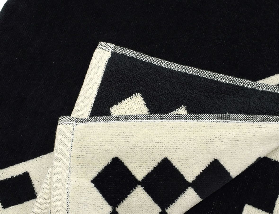 ペンドルトン PENDLETON [XB233] オーバーサイズ ジャガードタオル ブランケット Oversized Jacquard Towels ハーディング ブラック_画像4