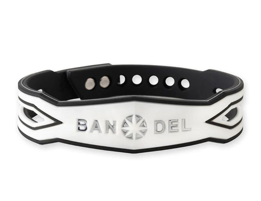 BANDEL バンデル Slash Bracelet スラッシュ ブレスレット White×Silver ホワイト シルバ- S-M 15.5cm-18.0cmの画像3