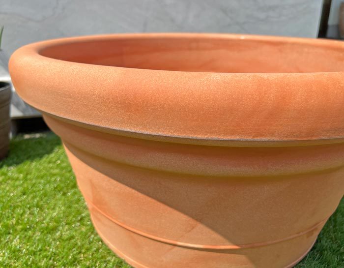  Italy made planter pedoroφ60cm H31cm 20 number corresponding resin made . pot pot cover PEDRO60 plant pot stylish maru kio-ro[ special sale goods ]