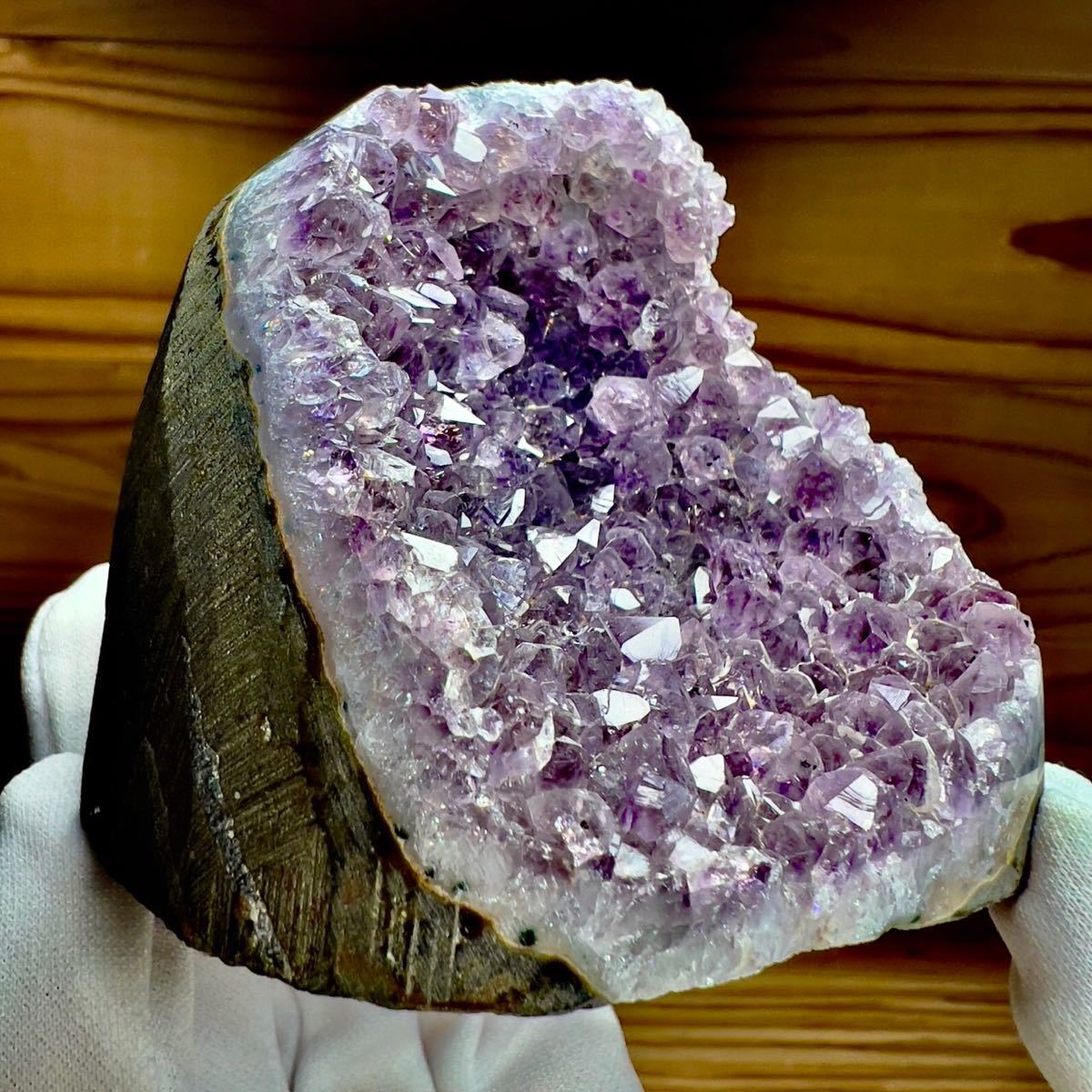 アメジスト ドーム 紫水晶 レインボー 虹 ウルグアイ産 天然石 原石 鉱物 鉱物標本 石_画像8