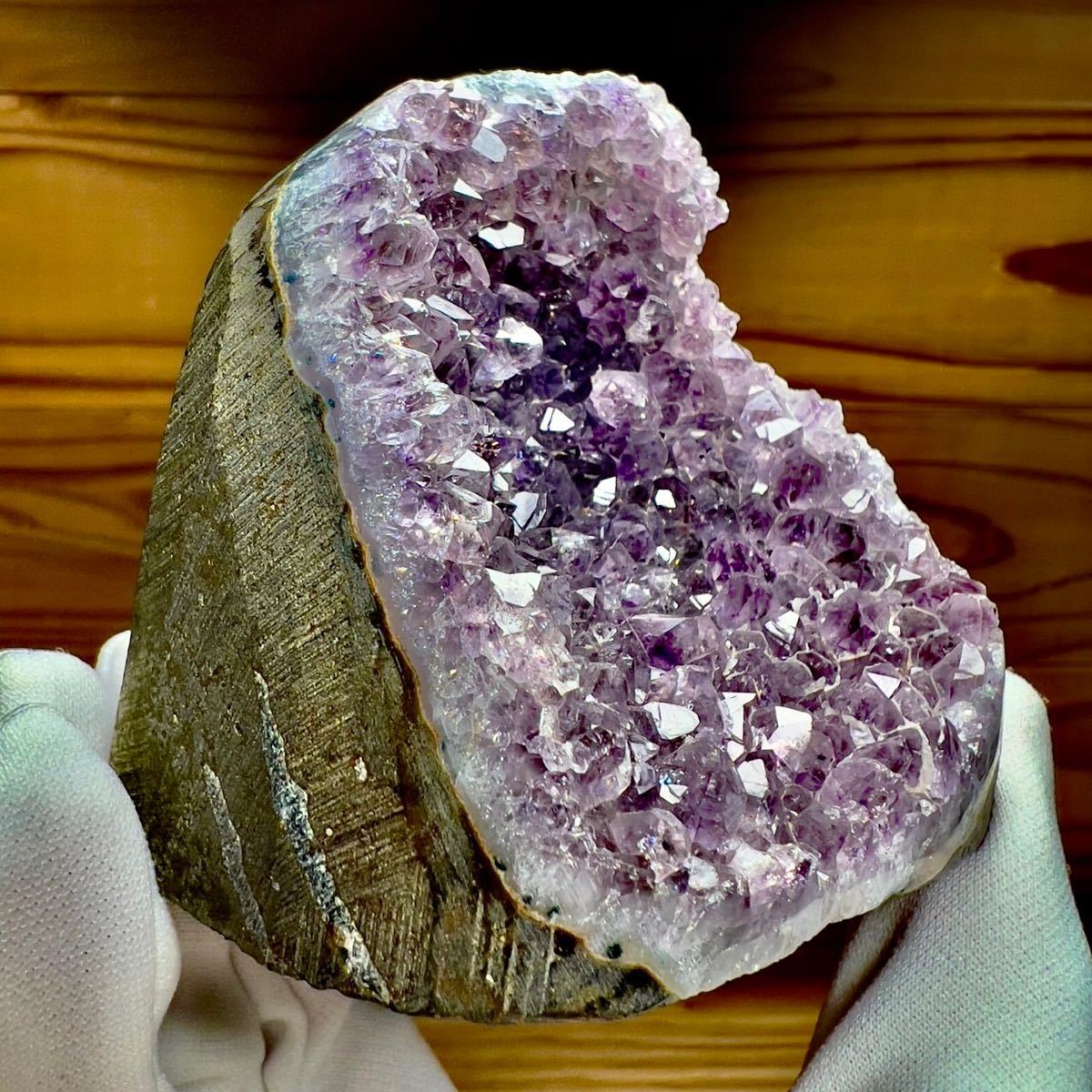 アメジスト ドーム 紫水晶 レインボー 虹 ウルグアイ産 天然石 原石 鉱物 鉱物標本 石_画像5