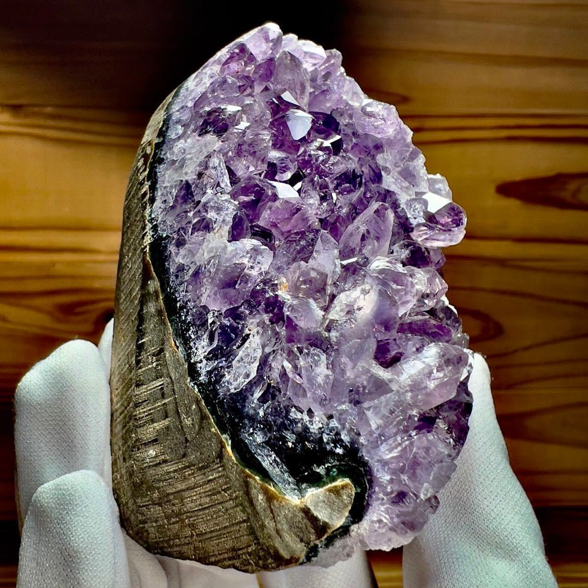 アメジスト ドーム 紫水晶 レインボー 虹 ウルグアイ産 天然石 原石 鉱物 鉱物標本 石_画像4