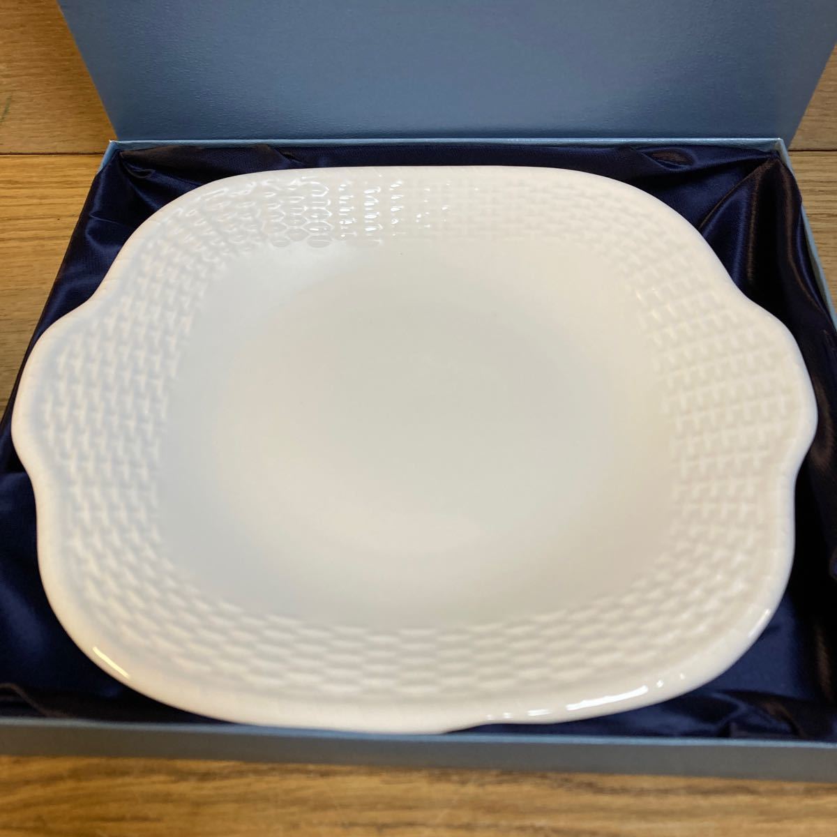 DE-683【保管品】ウェッジウッド WEDGWOOD プレート NANTUCKET ナンタケット 洋食器 白 食器 (A)_画像2