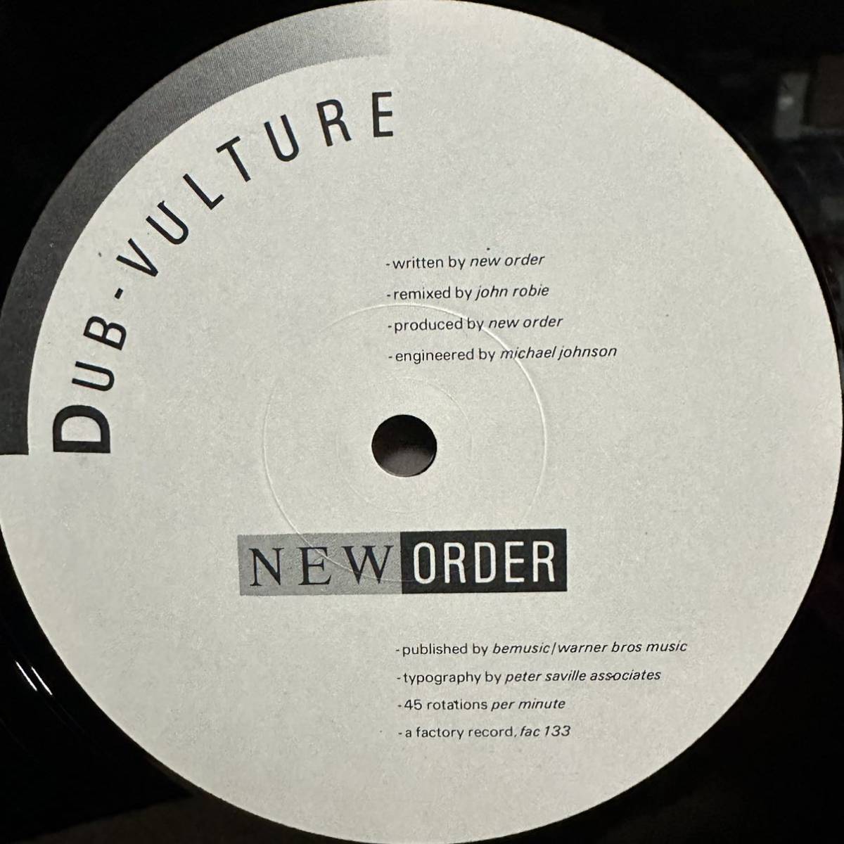 12'　NEW ORDER / SUB CULTURE_画像4