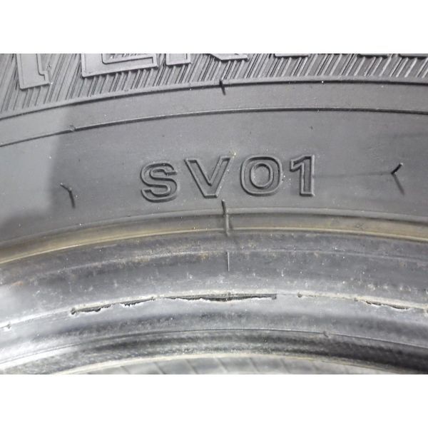 ダンロップ WINTER MAXX SV01 155/80R1488/86N LT 4本SET◎2019年製8~9分山スタッドレス◎中古 2本の内面に若干の傷あり◎旭川手渡し可_画像9