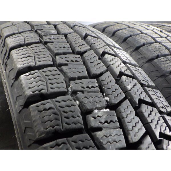 ☆::送料無料::☆ダンロップ WINTER MAXX WM02 145/80R12 4本SET◎2019年製8.5~9分山スタッドレス◎中古 特筆すべき損傷なし◎エッセ等に_画像6