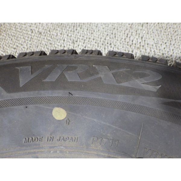 ☆送料無料☆BRIDGESTONE／ブリヂストン BLIZZAK VRX2 195/65R15 4本◎2017年製7~8分山スタッドレス◎中古 溝シワあり_画像8