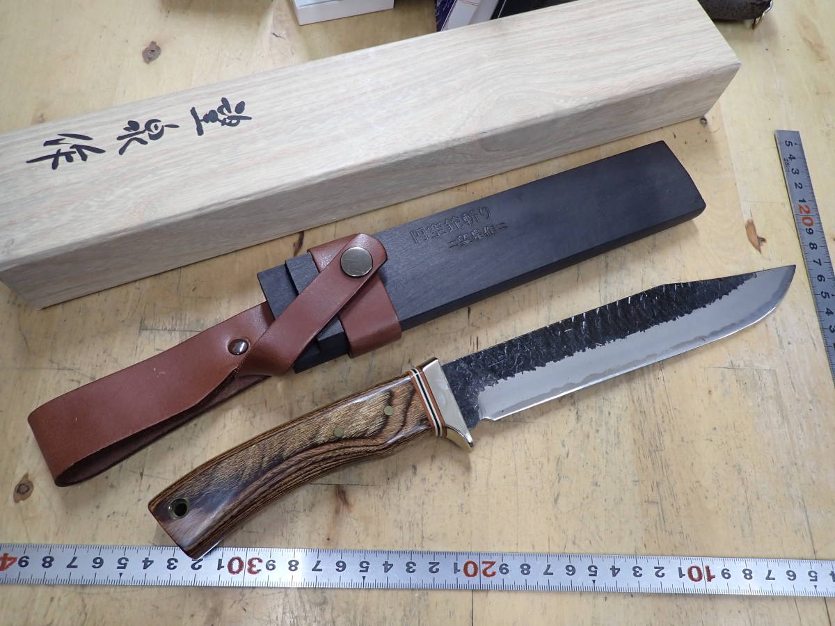 [G19H]ji- Sakai иен пустой топорик ... Izumi произведение руль дерево мачете цуригината японский стиль нож ножны нож 