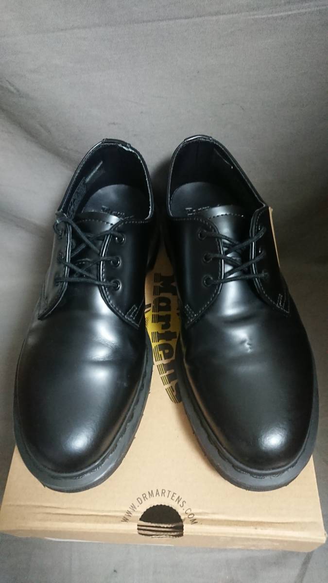 【返品OK】ドクターマーチン　UK6　US7　約24.5～25㎝　1461　3ホール　MONO　ブラック　【Dr.Martens 】