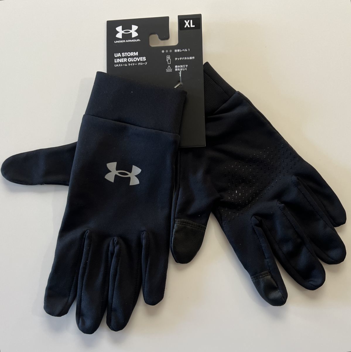 ●送料390円可能商品 アンダーアーマー UNDER ARMOUR 撥水 トレーニング タッチパネル対応 グローブ 手袋 [1387527-001-XL] WEA 参★QWER_画像1