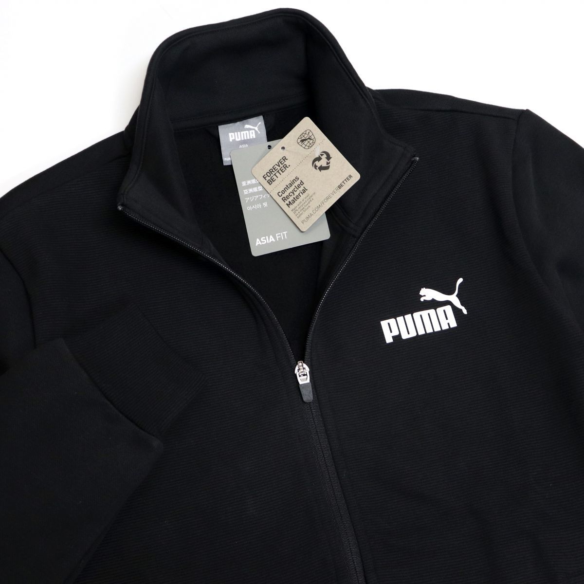 ★プーマ PUMA 新品 メンズ 裏起毛 スウェット ジャケット パンツ 上下セット スーツ ウェア 黒 3Lサイズ [SET678452-01-XXL] 五 零★QWER_画像3