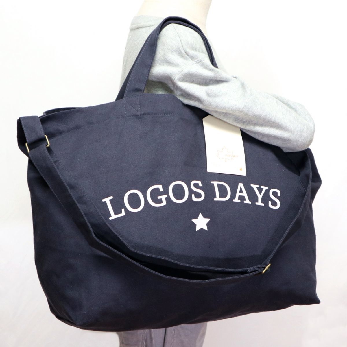 ★ロゴス LOGOS DAYS アウトドア キャンプ 新品 2WAY トートバッグ ショルダーバッグ バッグ 鞄 BAG かばん 紺[336700AL-71] 一 六 ★QWER_画像1