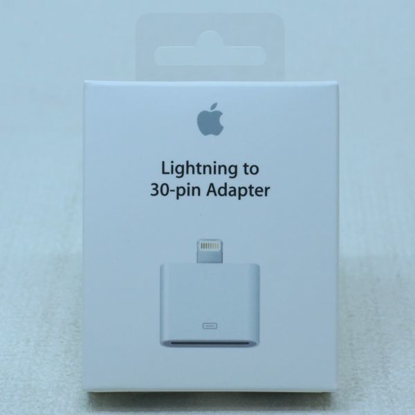 110c 未開封 アップル Apple アップル 純正 Lightning - 30ピンアダプタ MD823AM/A 変換アダプタ_画像1